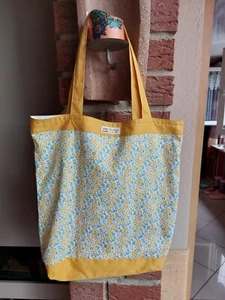 Einkaufstasche, selbstgenäht, Stofftasche,Beutel, Baumwolltasche, Innenfutter - Bild 1 von 2