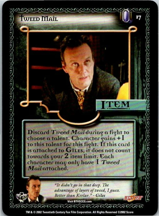 Buffy Angel's Curse CCG Card #17 Tweed Mail  - Image 1 of 1