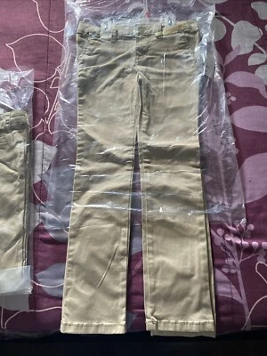 PANTALONES CHINOS FADED GLORY NIÑA CAQUIS AJUSTADOS CINTURA AJUSTABLE TALLA 6, Nuevos Foto 1 de 3