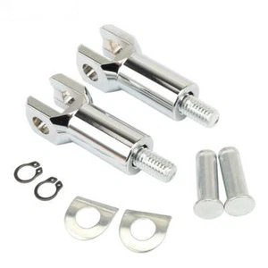 2X Chrome Rear Passenger Footpeg Peg Support Mount For Harley Softail 2000-2006 - Picture 1 of 6
