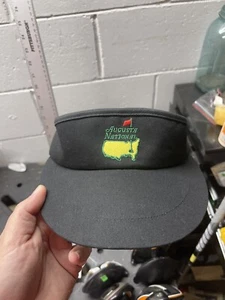 MASTERS GOLF AUGUSTA NATIONAL MEMBERS ONLY NOT MASTERS BLACK HAT CAP VISOR PGA - Picture 1 of 2