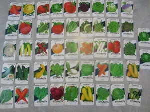 Lot of 47 Old Vintage 1960's-70's - VEGETABLE SEED PACKETS - Lone Star - EMPTY - Picture 1 of 7