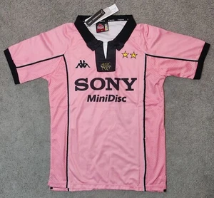 Juventus 1997/98 Del Piero #10 Kappa Pink Soccer Football Futbol Jersey Shirt S - Picture 1 of 9