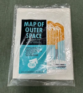 VINTAGE MAP OF OUTER SPACE RAND MCNALLY & CO 1962 FIRST SECURITY BANK - Picture 1 of 9