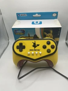 Wired HORI Wii U Pokken Tournament Pro Pad Pikachu Edition Pokémon Controller - Picture 1 of 6