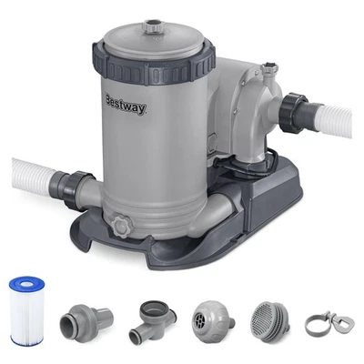 Bestway 2,500 Gallon Filter Pump Set for Above Ground Outdoor Swimming Pools - Image 1 of 4