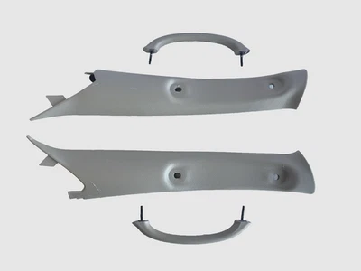 01-04 Dodge Dakota Durango водитель LH пассажир RH A стойка с ручкой отделки желтовато-коричневый OEM - Изображение 1 из 4