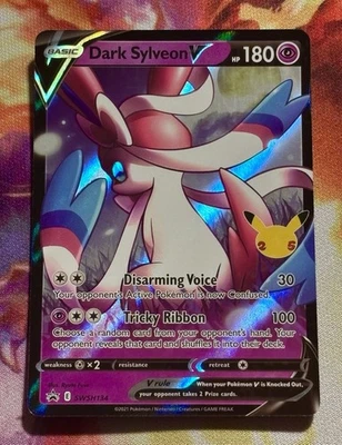 Dark Sylveon V SWSH134 SWSH: Sword & Shield Promo Cards Holo - Image 1 of 4
