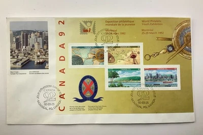 Canada FDC First Day Cover 1407a World Philatelic Montreal 1992 II858 - Image 1 of 4