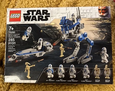 LEGO STAR WARS 501ST LEGION CLONE TROOPERS APOSENTADO CONJUNTO LACRADO DE FÁBRICA #75280 - Imagem 1 de 2