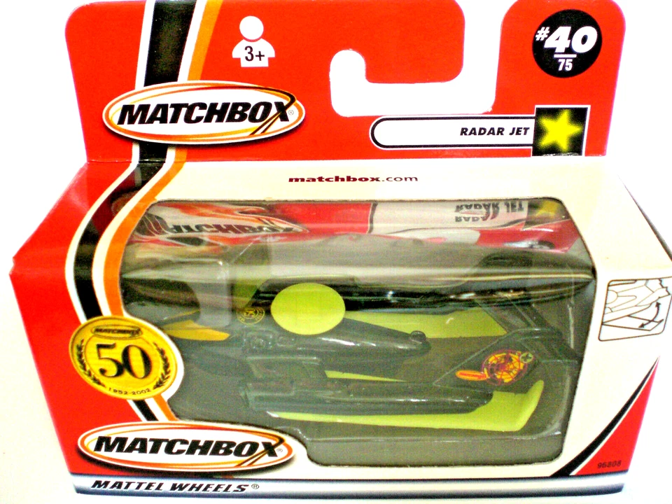MATCHBOX * ROW * 50th * # 40 * RADAR JET * MIT LOGO AUF MODELL * 2001 * IN OVP - Bild 1 von 1
