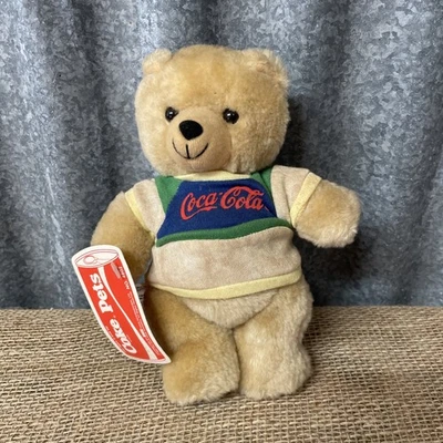 Vintage Coca-Cola Coke Pets 1986 Plush Toy BBI Toys With Tag Rare No. 4802 - Image 1 of 4