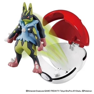 Pokemon Amarillo Mega Lucario Monster Ball Moncolle Pokedelze Figura - Imagen 1 de 6