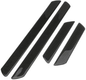 Chevrolet Silverado 1500 2500 3500 Carbon Fiber Door Sill Cover Scuff Pad Set 4 - Picture 1 of 3