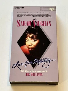 Sarah Vaughan: Live From Monterey - VHS - Tested - Picture 1 of 4