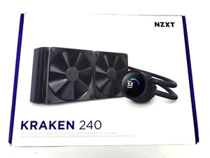 NZXT Kraken 240 2x120mm AiO Liquid CPU Cooler - Matte Black - Bild 1 von 4