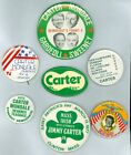 7 President Jimmy Carter Campaign Pinback Buttons Democrats Front 4 1976-77