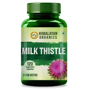 Himalayan Organics Milk Thistle Extract Silymarin 120 Veg Capsule US - Picture 1 of 8