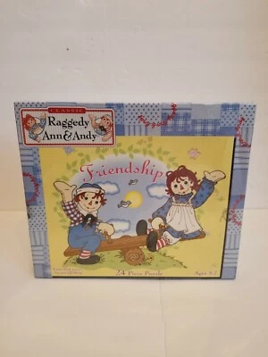 Raggedy Ann & Andy Friendship 24 Piece Puzzle Sealed New 2001 Pressman - Image 1 of 4