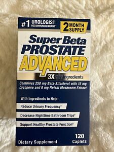 Super Beta Prostate Advanced Men's Supplement 120 Caplets 2 Month Supply 08/2026