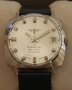 Vintage Automatic Armbanduhr Marvin Ges.m.b.H. in Edelstahl – Cal. AS 1903 – mit - Bild 1 von 13