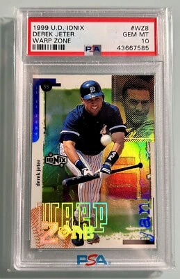 1999 Upper Deck Ionix Warp Zone #Z8 Derek Jeter PSA 10 - *POP 11* 90s SSP HOLO - Image 1 of 2