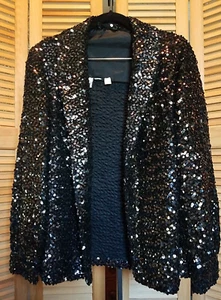 Women's Vintage SFAntastic Saks Fifth Avenue Sequined Jacket - Picture 1 of 13