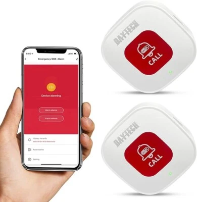 SOS Call Buttons, Wireless Panic Button, Personal Alarm, DAYTECH Tuya WiFi (02) - Image 1 of 4