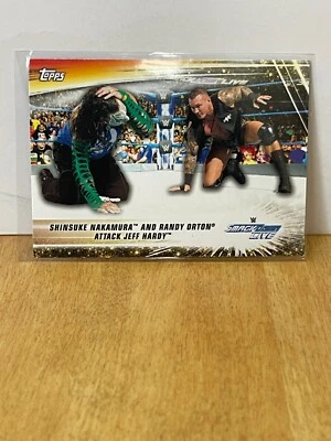 2019 Topps WWE Summerslam SHINSUKE NAKAMURA & RANDY ORTON ATTACK JEFF #89 Base - Image 1 of 2
