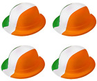 4 X Irische Flagge Melone Hut St.Patrick's Day Dreifarbig Irland Kostüm Hut
