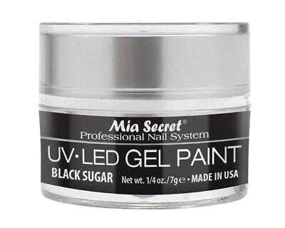 Профессиональная система для ногтей Mia Secret УФ светодиодная гелевая краска (черный сахар) 1/4 унции - Изображение 1 из 3