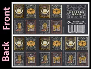 US 5615-5618 5618b Western Wear F booklet 20 MNH 2021 - Picture 1 of 2