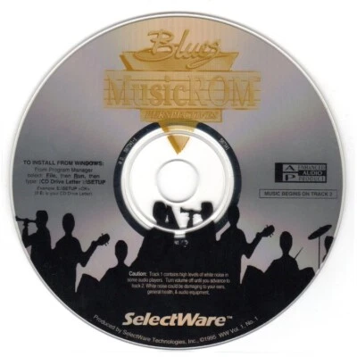 MusicROM Perspectives: Blues (PC/AUDIO-CD-ROM, 1995) Windows - NEW CD in SLEEVE - Image 1 of 3
