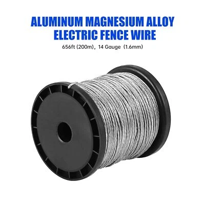 200 Meter Electric Fence Wire 656 Ft. 14 Gauge Aluminum Magnesium Alloy Wire - Image 1 of 4