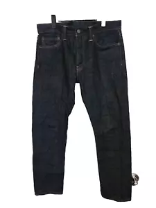 Jeans Levis 511 con ribete 33x30 lavado oscuro denim rojo lengüeta usados en excelente estado - Imagen 1 de 10