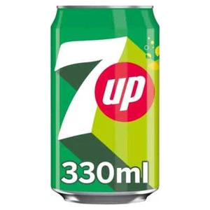 7UP Original 330ml Cans Crisp Lemon Lime Refreshment Soft Drinks - Picture 1 of 7