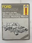 Ford Granada Haynes Workshop Manual 1977 To 1985