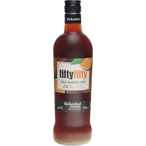 (EUR17,44/l) Birkenhof fiftyfifty Cola Orangen Likör 0,7 Liter 17,5 % Vol.