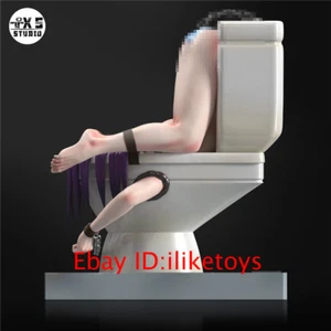 TXS Studio Toilet Girl Resin Statue Purple Ver. 1/6 Figur Modell Deko H16cm - Bild 1 von 7