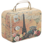 Vintage Mini Suitcase Boxes Candy Box Tinplate Gift Box