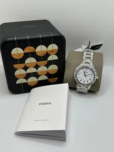 Reloj Pulsera Fossil Jesse ES2362 Mujer Plateado Acero Inoxidable Brillo Redondo - Imagen 1 de 12