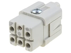 CQF 05 Steckverbinder: HDC weiblich CQ PIN: 6(5+1) 5+PE Größe 21.21 ILME - Picture 1 of 1