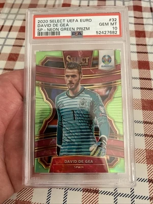 2020 Select UEFA Euro David De Gea #32 SP Neon Grn/149 PSA GEM 10 Spain BLAZER🔥 - Image 1 of 3