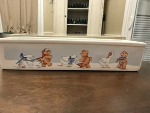 Vintage Xmas House Of Lloyd Cracker Dish Geese/Bears Dressed In Bows/Santa Hats - Picture 1 of 3