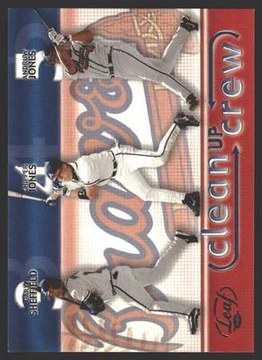 Gary Sheffield / Chipper Jones / Andruw Jones #8 2003 Leaf Clean Up Crew - Image 1 of 2