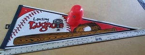 MWL Lansing Lugnuts Baseball Pennant And Mini Helmet - Picture 1 of 4