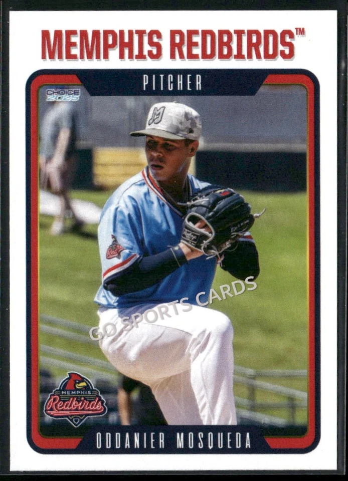 2025 Memphis Redbirds Oddanier Mosqueda RC Rookie Cardinals VEN Minor League - Image 1 of 1