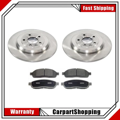 For 2011-2014 Ford Edge Rear Brake Rotors And Ceramic Brake Pads - Image 1 of 4