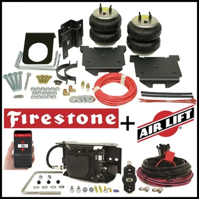 Bolsas de resorte de aire trasero Firestone y compresor de elevación de aire 2001-10 Silverado 2500 3500 Foto 1 de 4