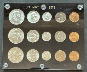 1954 PDS AU/UNC Mint Set in Capital Plastic Holder Free US Shipping - Picture 1 of 3